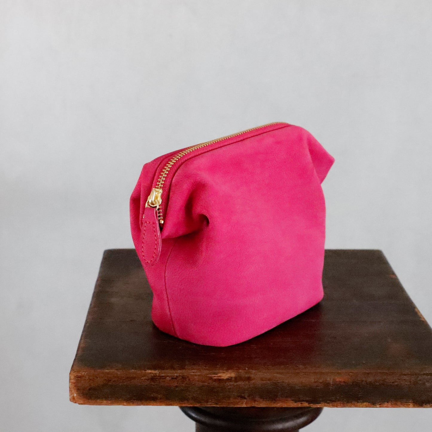 STYLE CRAFT | Pink Goat Nubuck Pouch "FP-01"