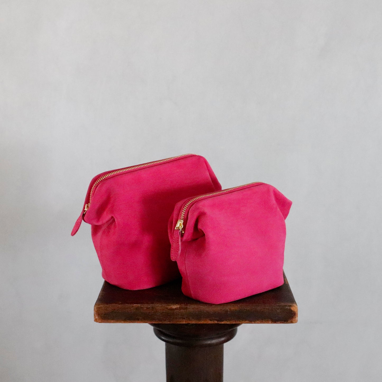 STYLE CRAFT | Pink Goat Nubuck Pouch "FP-01"