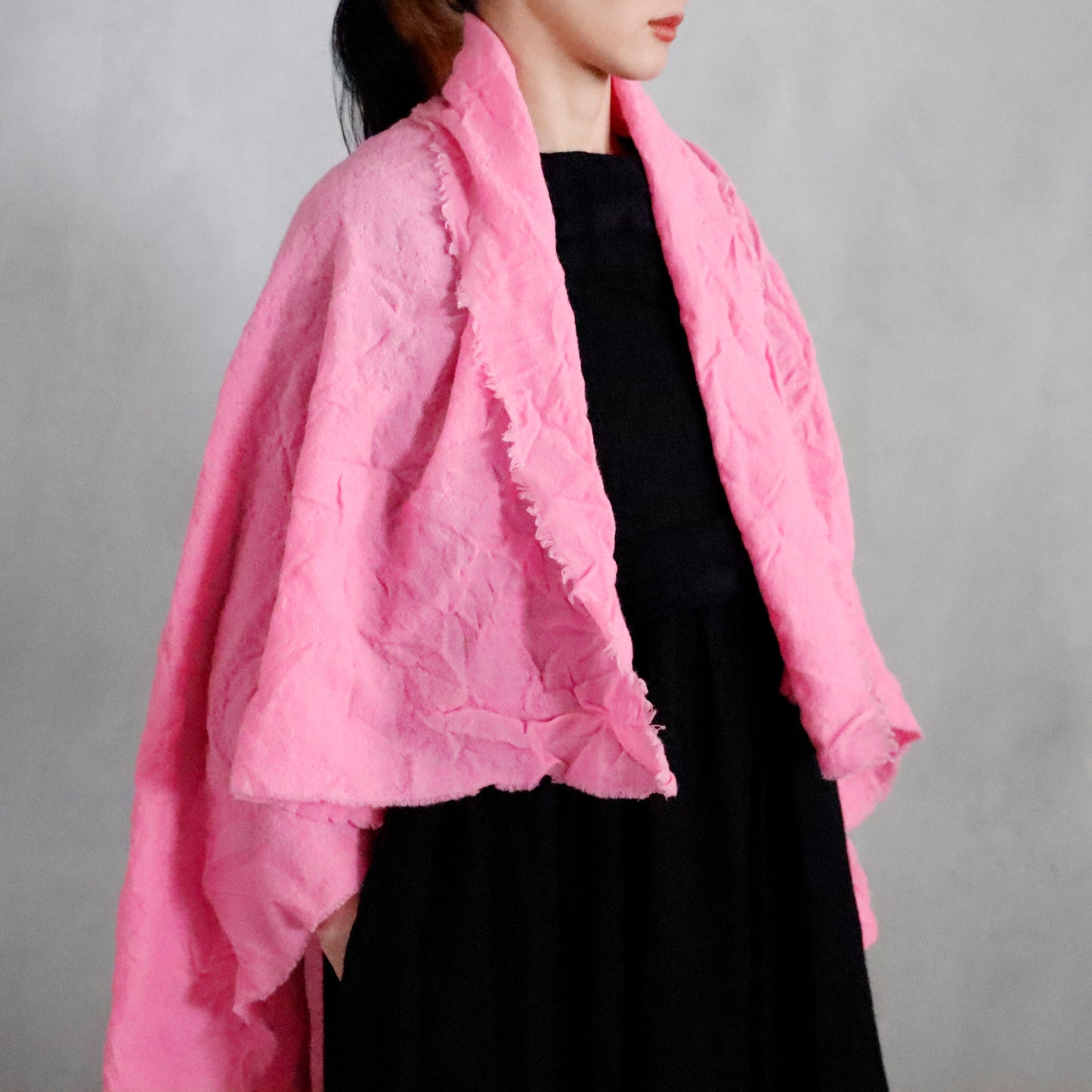 daniela gregis | shawl lavato - candy pink