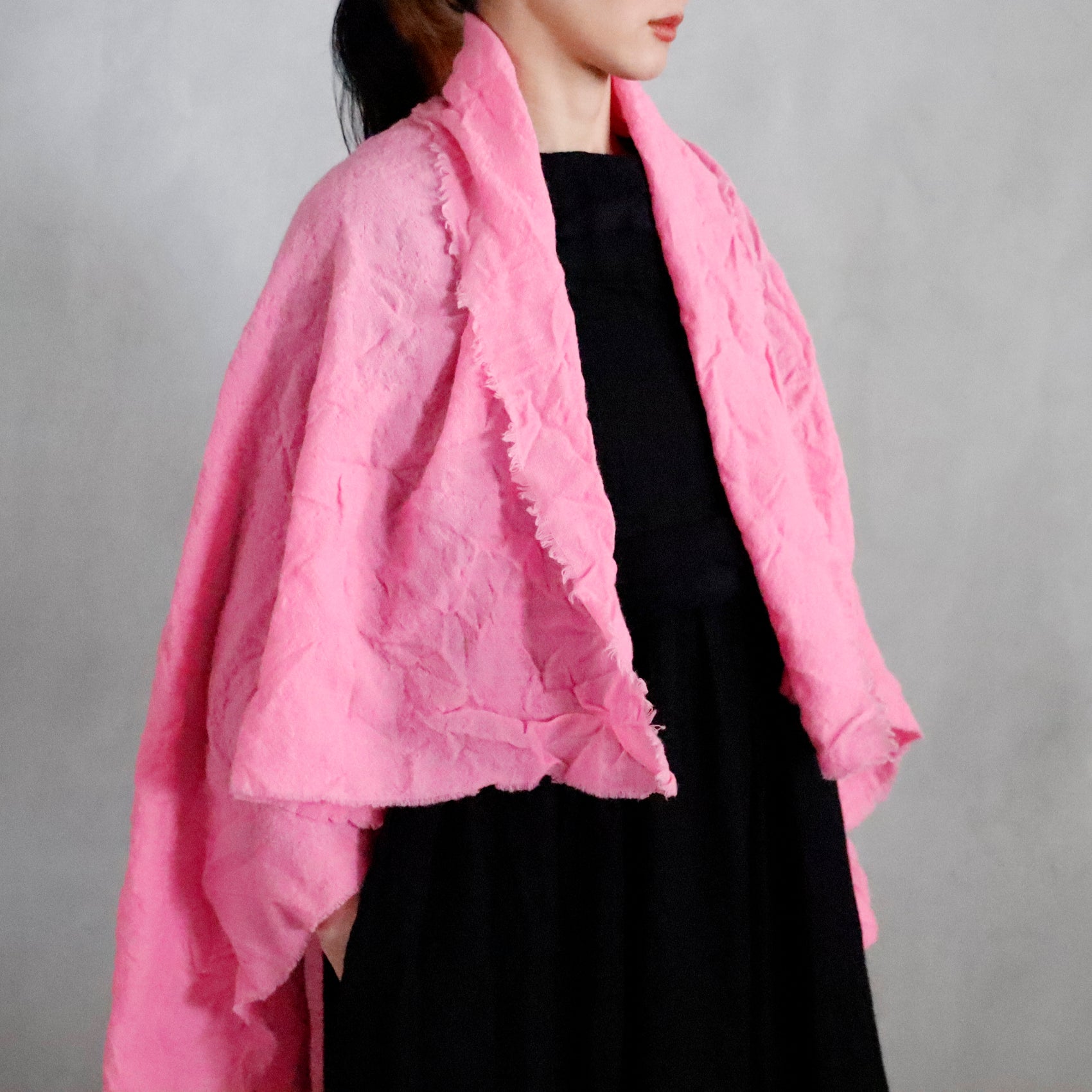 daniela gregis | shawl lavato - candy pink